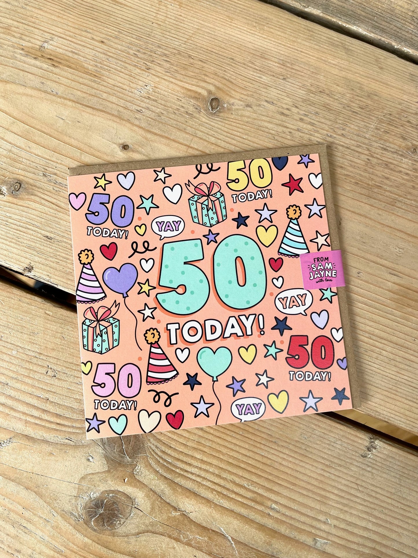 50 Today! Age Card