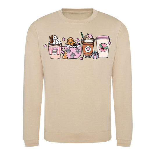 'Christmas Pink Cups' Jumper