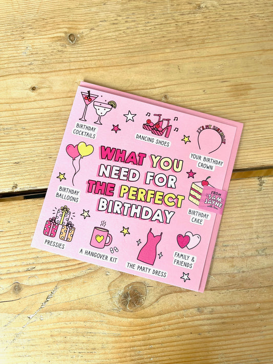 Perfect Birthday Card