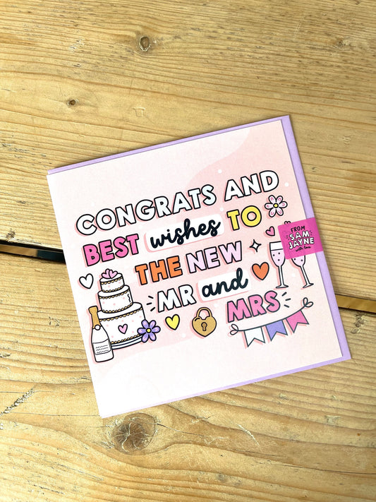 Doodle Delights - Mr and Mrs Card