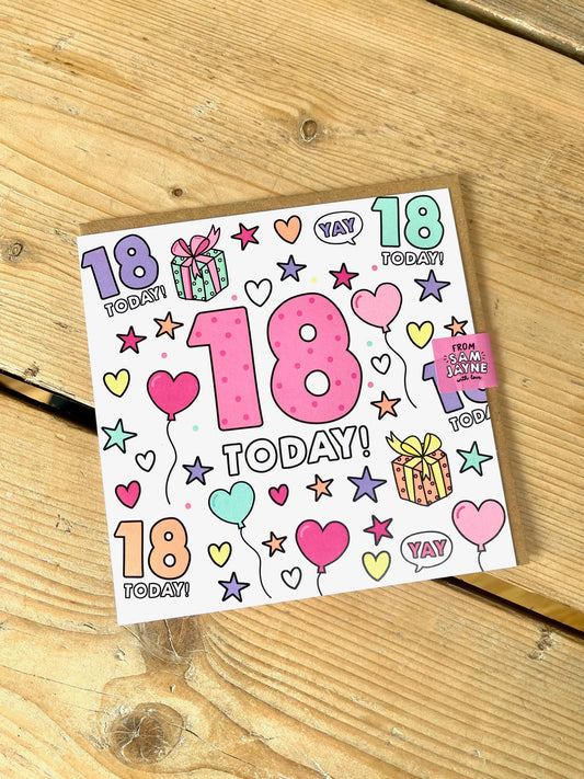 18 Today! Age Card