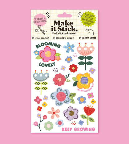 Flower Stick & Peel Transfers