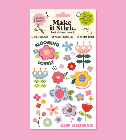 Flower Stick & Peel Transfers