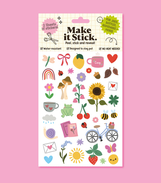 Cute Icons Make it Stick Transfer Decal Pack