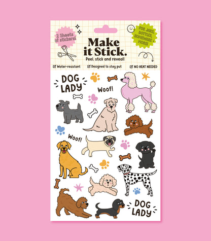 Dogs Make it Stick Transfer Decal Pack