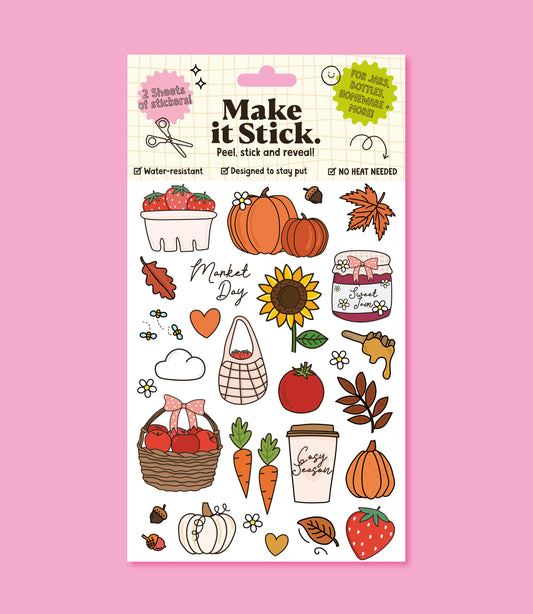 Harvest Market Make it Stick Transfer Decal Pack