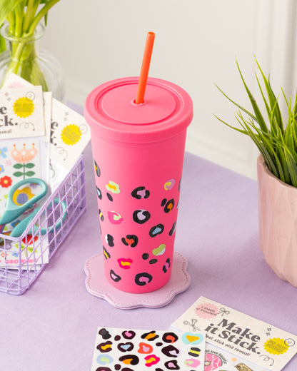 Leopard Print Stick & Peel Transfers