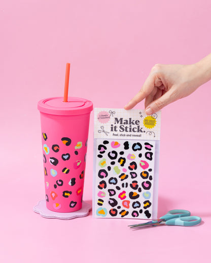 Leopard Print Stick & Peel Transfers