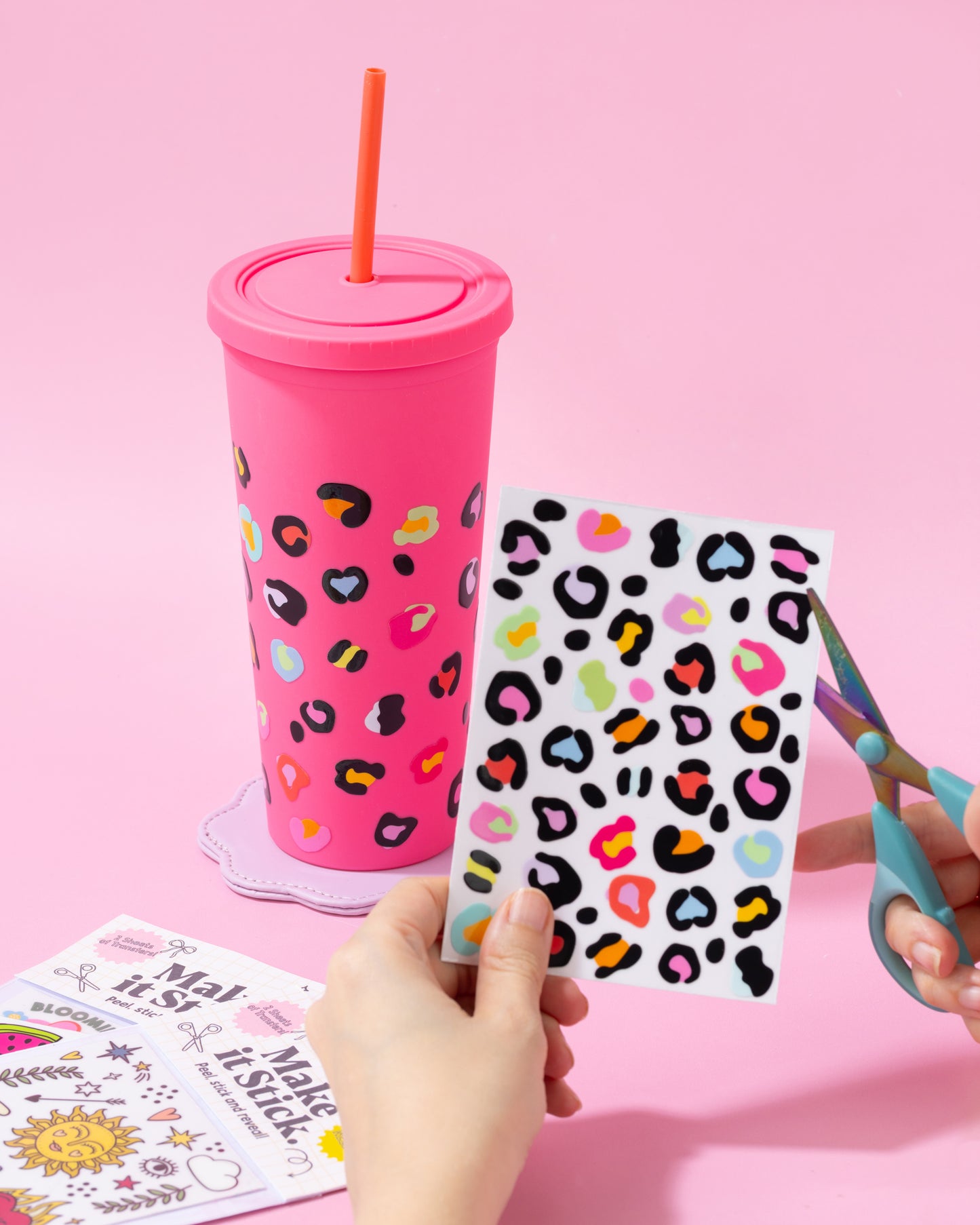 Leopard Print Stick & Peel Transfers