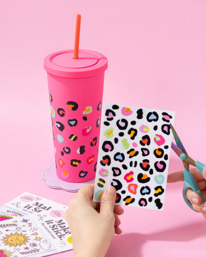 Leopard Print Stick & Peel Transfers