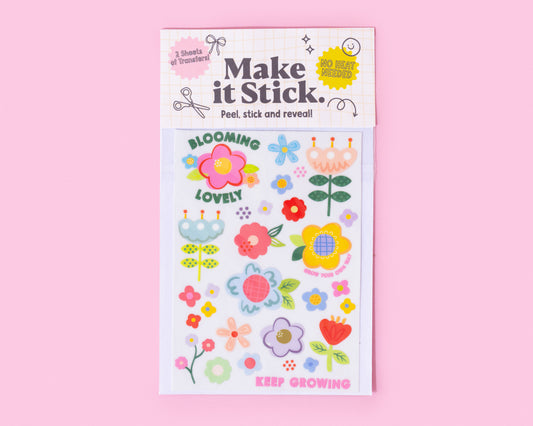 Flower Stick & Peel Transfers