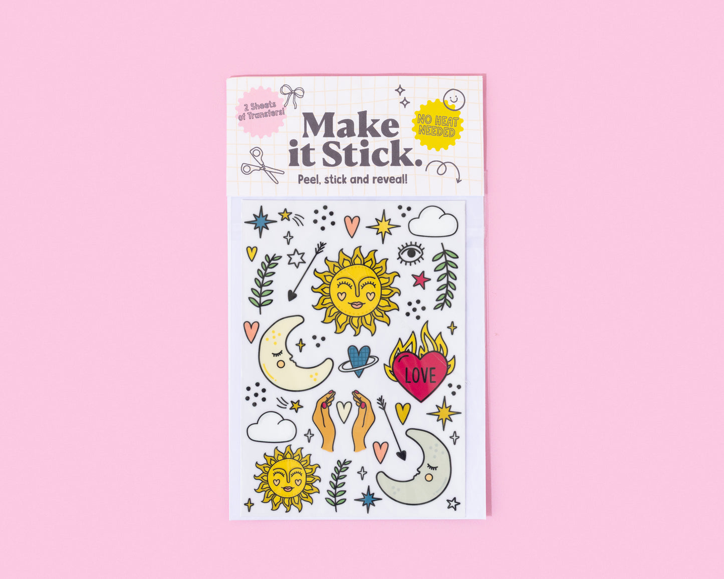 Sun & Moon Stick & Peel Transfers