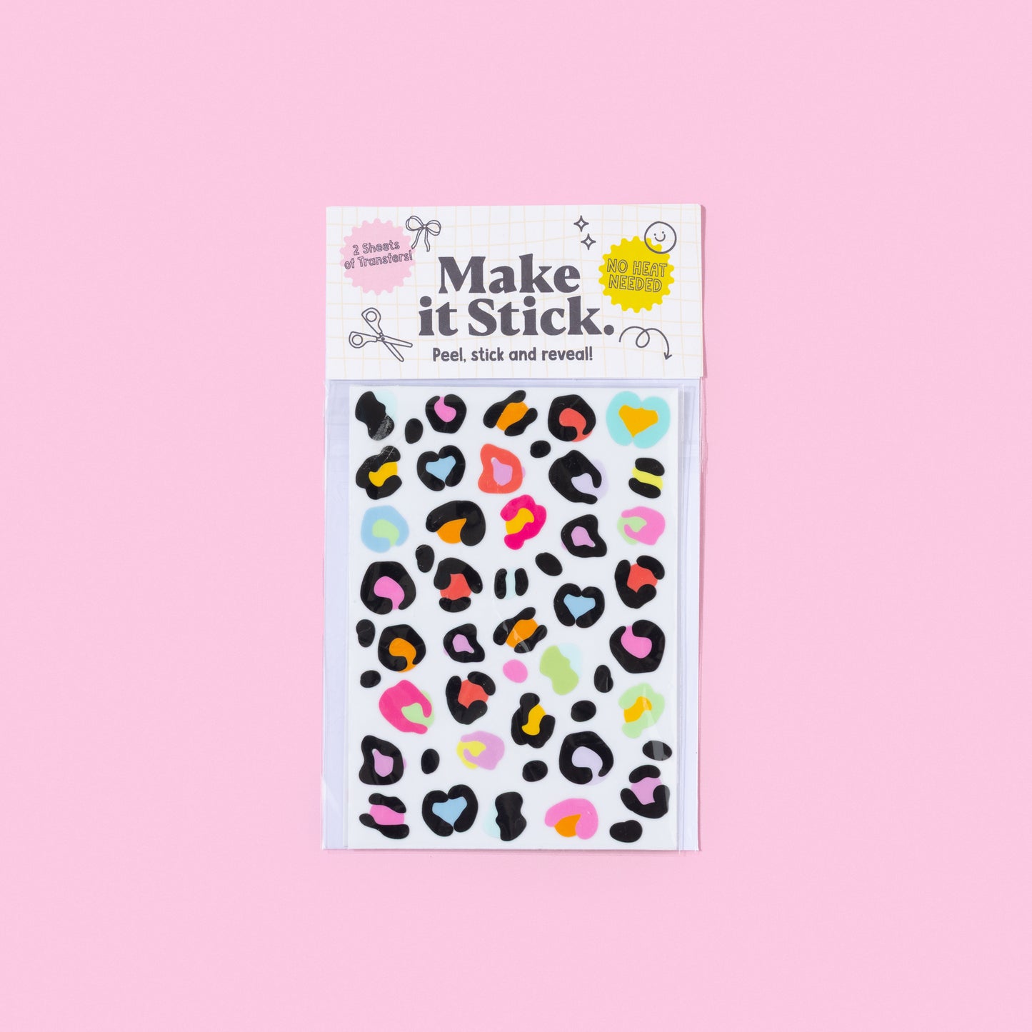 Leopard Print Stick & Peel Transfers