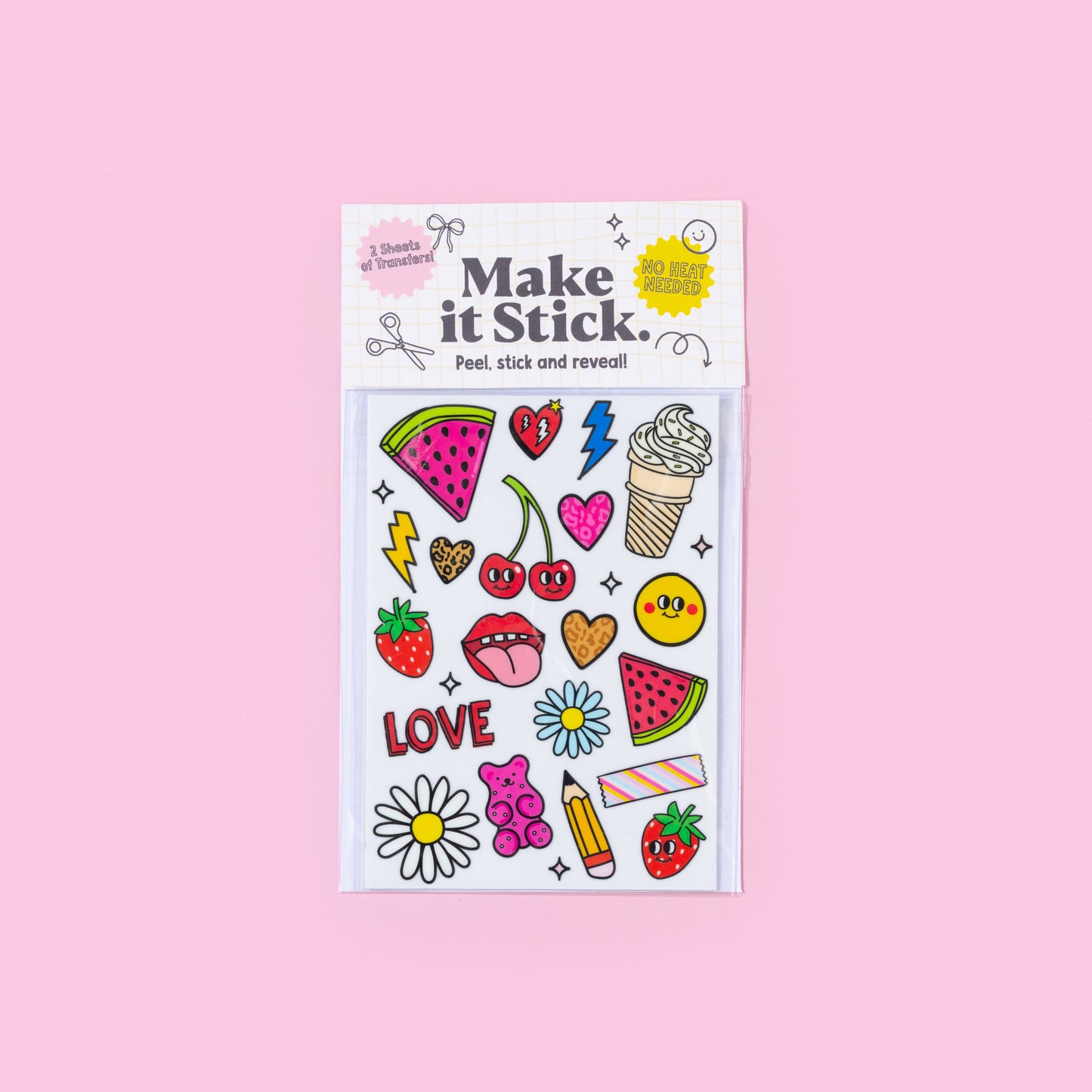 Funky Icons Stick & Peel Transfers
