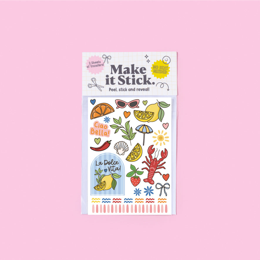 La Dolce Vita Stick & Peel Transfers