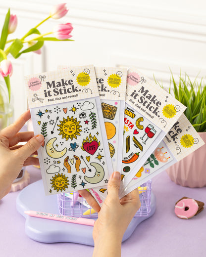 Funky Icons Stick & Peel Transfers