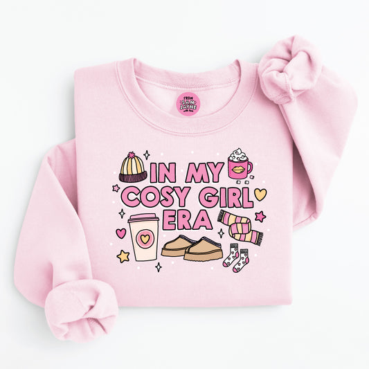 'Cosy Girl Era' - Pink Sweatshirt